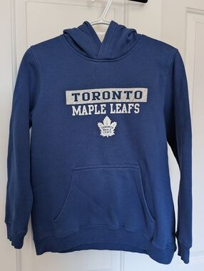 Toronto Maple Leafs Youth Navy Hooded Sweatshirt